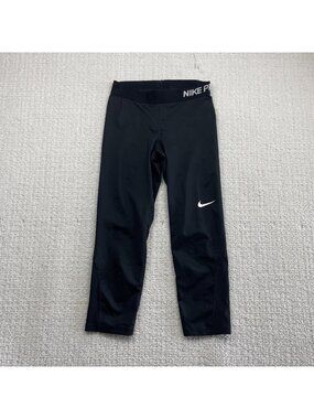 Nike Pro Training Capri / Tights Black Wom Sz S Yoga Running Workout 725468-010